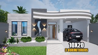 CASA HERMOSA Y MODERNA 10X20 LUIS ARQ [upl. by Laohcin28]