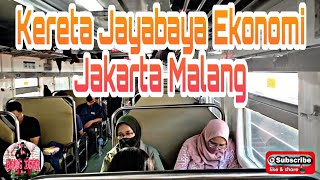 Kereta Jayabaya ekonomi Jakarta Malang [upl. by Ahseiyk]