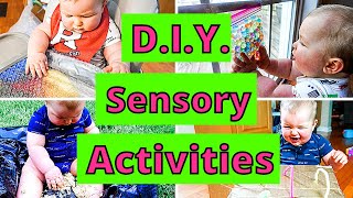 EASY DIY SENSORY PLAY ACTIVITIES FOR BABIES  10 BABY SENSORY PLAY IDEAS [upl. by Lyman]