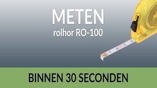 Meten voor een rolhor RO100 [upl. by Lechner]