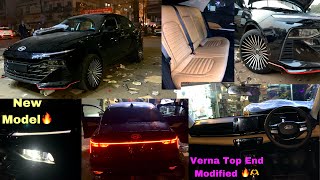 New Model Verna Fully Modified 🔥 Modification  TA vlogging [upl. by Eulalia]