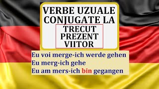 Invata Germana  VERBE IMPORTANTE germane conjugate la trecut prezent si viitor [upl. by Itraa]