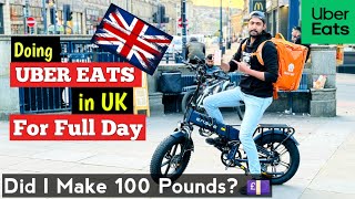 How Much Can You Earn As Uber Eats Delivery Driver UK 🇬🇧  Uber Eats Delivery Earning ubereats [upl. by Pax]