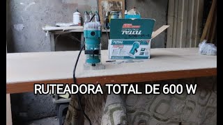 Ruteadora de palma o fresadora TOTAL de 600 W unboxing carpinteria [upl. by Merna]