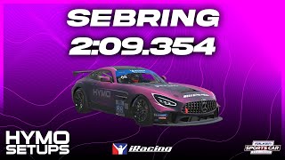 iRacing Hotlap  MercedesAMG GT4  Sebring  FTSC  2024S4 Week 11 [upl. by Wallace940]