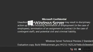 Windows Server 2016 Build 9908 installation and Demonstration [upl. by Ahsinhoj924]