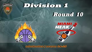 Atlasbasket  Div 1Round 10  INDIANA PAGERS vs MIAMI HEAK [upl. by Tonye]