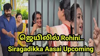 ஜெயிலில் Rohini Siragadikka Aasai Upcoming [upl. by Eeralav]