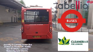 Journey On Route C10 Abellio Caetano Bus eCity Gold Electric 1517 BV20GRZ [upl. by Mlehliw]