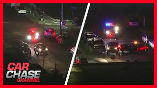 Authorities chase speeding Kia driver suspect nearly hits law enforcement officer at end of pursuit [upl. by Aryan]