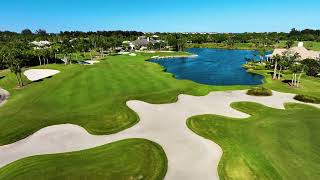 Orchid Island Golf Club Aerial View of Hole 18 [upl. by Kary]