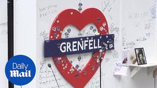 Minutes silence observed at Grenfell Tower to mark one year [upl. by Ettesil822]