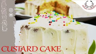 Custard Powder Recipe  Easy one bowl Cake  Vanilla Flavour  Kitchen Celebration [upl. by Emelin498]