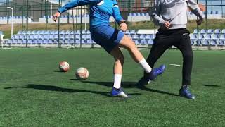 Kadın sporcumuz Elif ÜN ile bireysel futbol antrenmanı [upl. by Eirrotal]