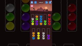 Ball Sort Puzzle  Level 81  Part 75  Profession Gamer professiongamer2024 sort ballsort short [upl. by Nayd]