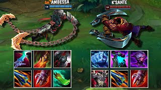 AMBESSA vs KSANTE FULL BUILD FIGHTS amp Best Moments [upl. by Yevreh]