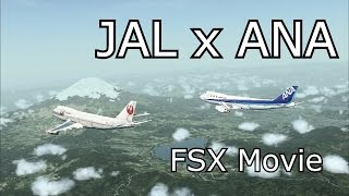 JAL x ANA  FSX Movie [upl. by Purity]