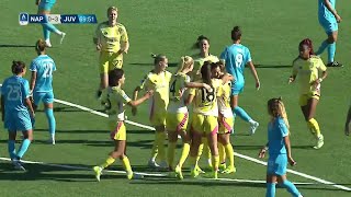 Napoli F  Juventus 03  Girelli Krumbiegel e Caruso per il tris bianconero  SerieAfemminile eB [upl. by Sianna]