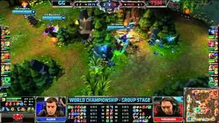 TSM vs GG  GamingGearEU vs TSM Team Solomid  Worlds 2013 Group Stage D1  Full game HD [upl. by Yates]