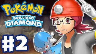 Gym Leader Roark  Pokemon Brilliant Diamond and Shining Pearl  Gameplay Walkthrough Part 2 [upl. by Dalt]