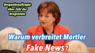 Zahl der Drogentoten Drogenbeauftragte Marlene Mortler verbreitet quotFake Newsquot [upl. by Luanne]