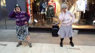 Fizzogs Dancing Grannies do a bit of Diljit Doshanjh [upl. by Atilol]