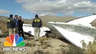 Virgin Galactic SpaceShipTwo Crash Investigated  NBC News [upl. by Rodama]