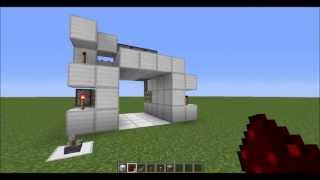 Minecraft 3x3 Piston Door 152 Fix [upl. by Auginahs262]