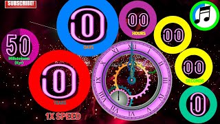 50Millenniums50000years50Kyr Colorful Circle countdown timer alarm🔔 Speed Feeling [upl. by Dao894]