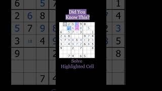 How To Solve Hard Sudoku With XYWings Sudoku Shorts 70 Sudoku puzzle shorts [upl. by Filberte]