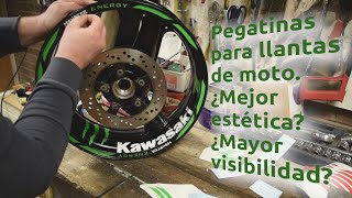 Adhesivos para las llantas de moto ¿Son mas estéticos ¿Aportan mas visibilidad [upl. by Edia]