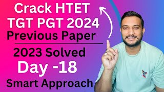 HTET PGT TGT Math 2024 previous year paper 2023 practice  rkc math  Day 18 maths question trick [upl. by Wickner]