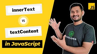 Difference between innerText and textContent in JavaScript  The Complete JavaScript Course  Ep53 [upl. by Greenleaf]