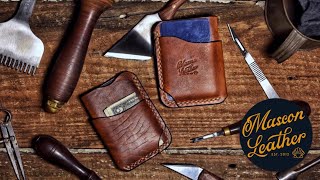 Making a Leather Wallet  The Pacino [upl. by Rena799]