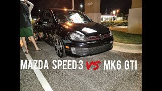 Mazda Speed 3 vs Volkswagen MK6 GTI amp MK7 GTI [upl. by Anawak]