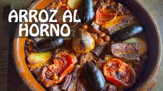 ARROZ AL HORNO TRADICIONAL VALENCIANO arroz paseado [upl. by Notlimah]