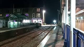 Clss 68 powers south through Broughty Ferry station05102021 [upl. by Salohcin]