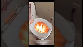 fire spitting toilet  Aag ugalne wala toilet shorts [upl. by Misty]