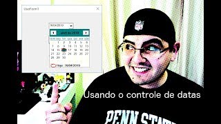 VBA  Usando o controle de datas DateTimePicker [upl. by Osrick393]