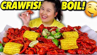 GIANT SEAFOOD BOIL CRAWFISH MUKBANG 먹방 EATING SHOW [upl. by Thury]