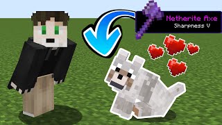 Minecraft but WOLVES GIVE OP ITEMS [upl. by Crosby632]