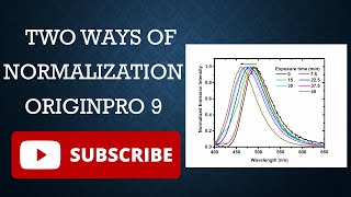 How to do normalization in origin Two methods [upl. by Kellda]