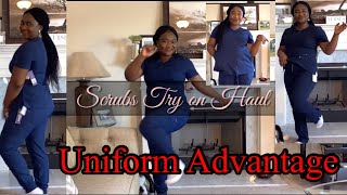 Scrubs Try on Haul Uniform Advantage Scrubs tryonhaul scrubslife scrub scrubs [upl. by Aicertap770]