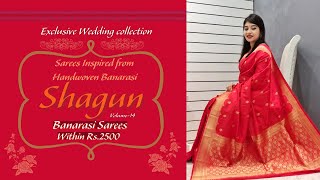 Shagun Collection Sarees Exclusive weaves for this wedding season at a budget range EP491 [upl. by Villiers]