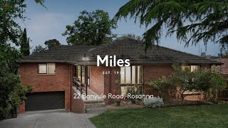 22 Banyule Road Rosanna [upl. by Dnob]