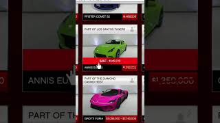 VEHICLE DISCOUNTS THIS WEEK IN GTA V ONLINE [upl. by Eizdnil]