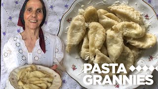 Enjoy Ginas delicious potato filled culurgiones  Pasta Grannies [upl. by Ahseia]