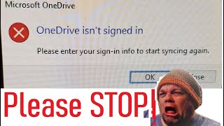 Fix OneDrive Isnt Signed in Login Popup Error Stop Microsoft Cloud SignIn Syncing Not Enough Space [upl. by Chitkara]