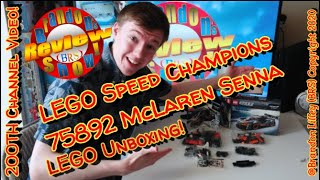 LEGO Speed Champions 75892 McLaren Senna Unboxing 4K [upl. by Merrili]