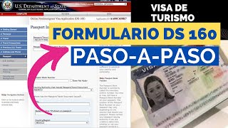 Como llenar el Formato DS160 visa americana 2024 [upl. by Henning]